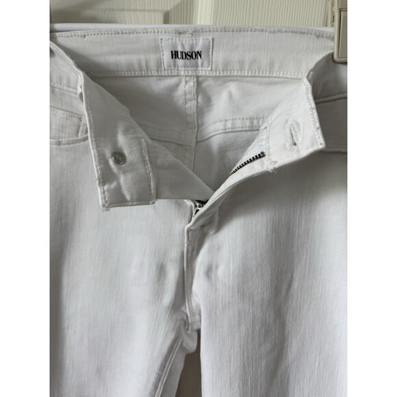 Hudson Tally Midrise Cropped Skinny Jeans White Retail $185 NWT Womens Size‎ 26 - Picture 2 of 5